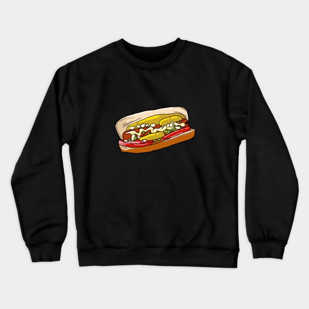 Hotdog Crewneck Sweatshirt by BarnawiMT